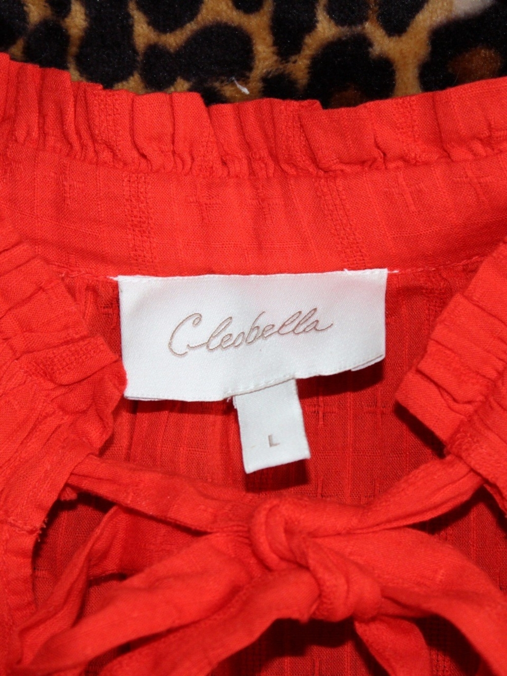 Cleobella Red Tie-Front Dress